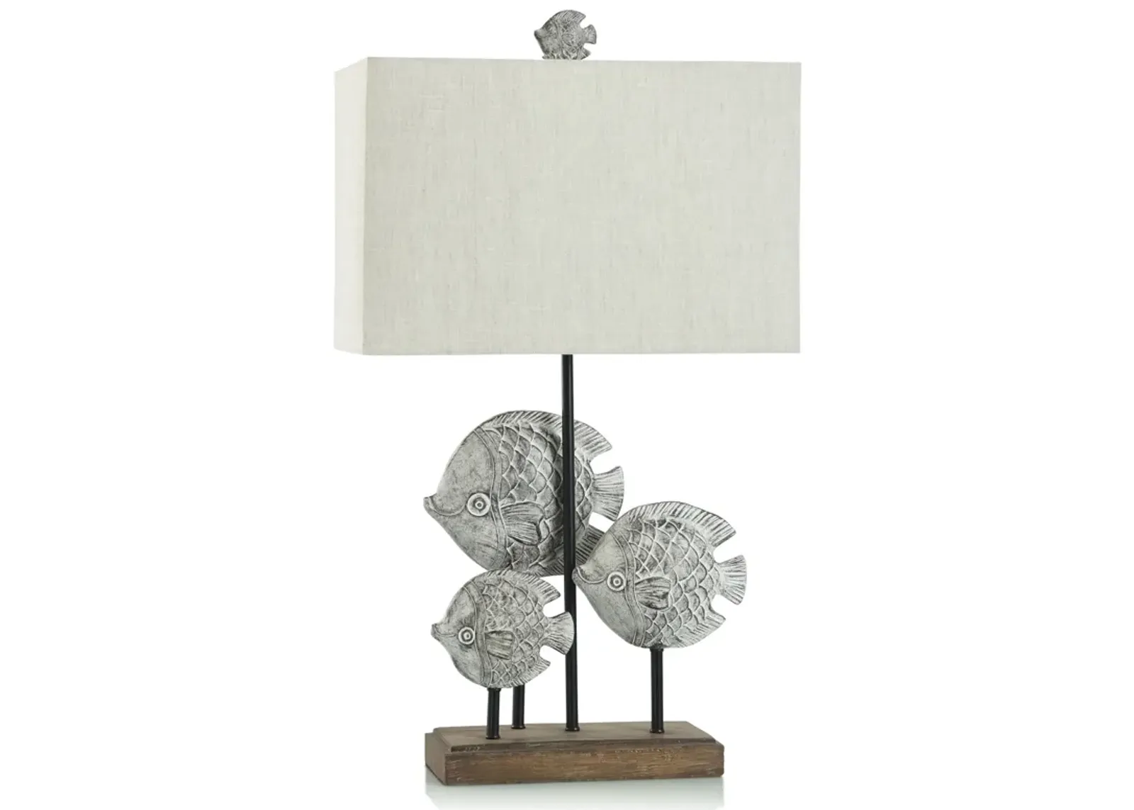 Silver Fish Table Lamp