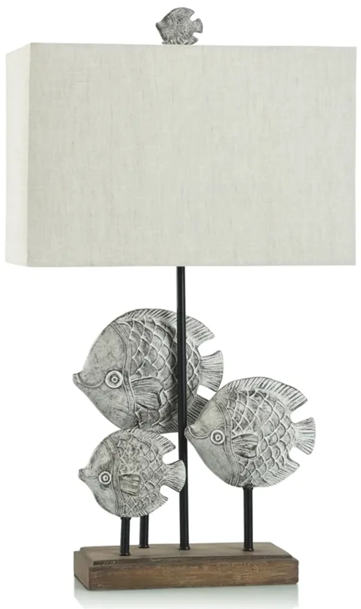 Silver Fish Table Lamp