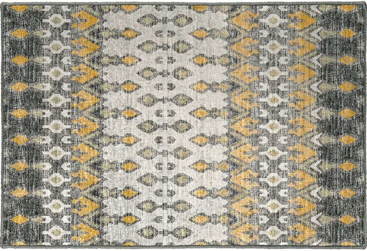 Brisbane BR1 Pewter 20" x 30" Rug