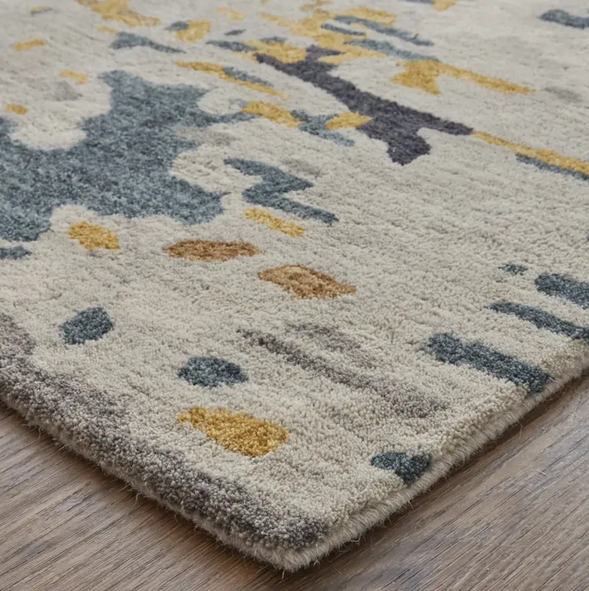 Everley 8644F Gray/Yellow/Blue 8' x 10' Rug