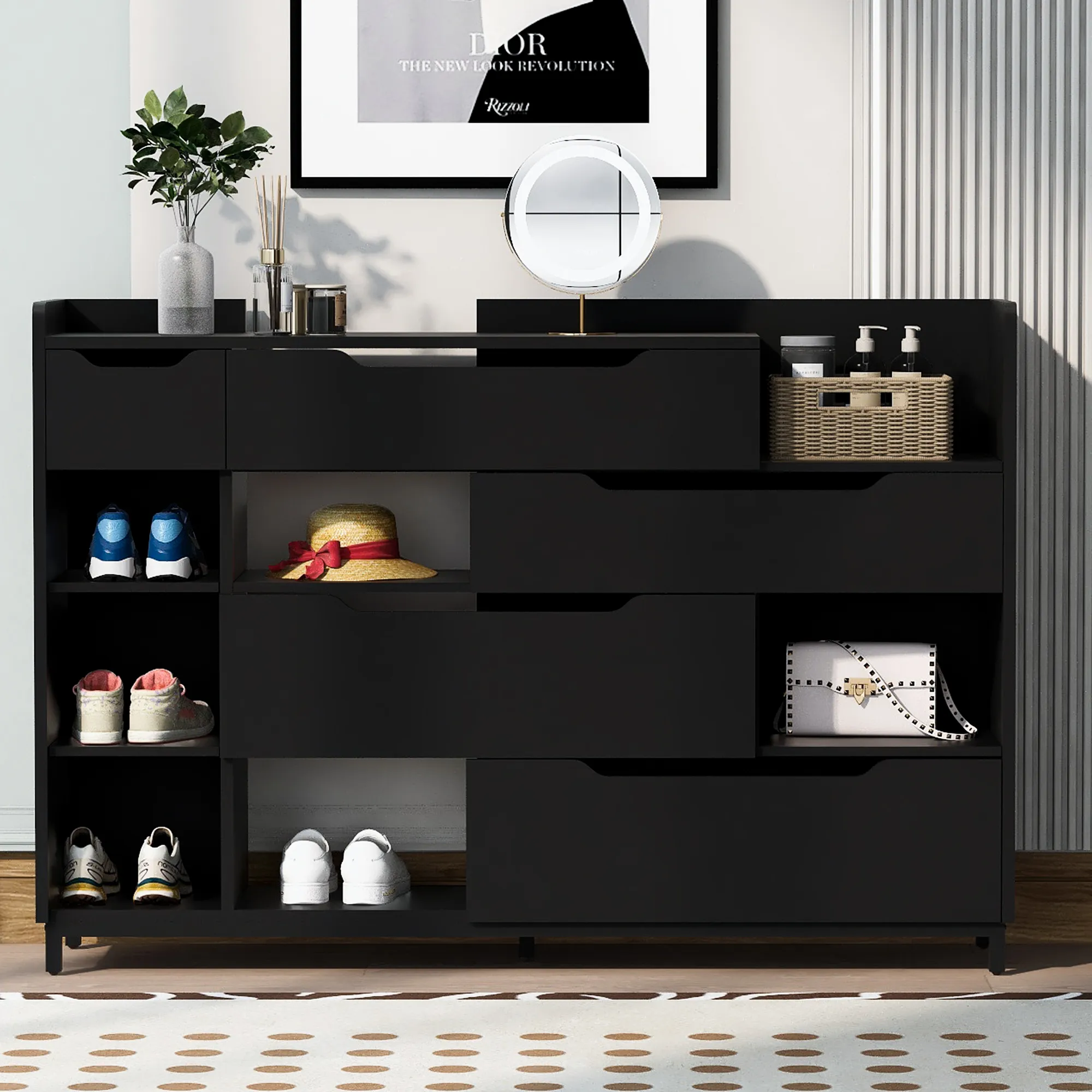 Merax Modern Shoe Organizer Storage Cabinet