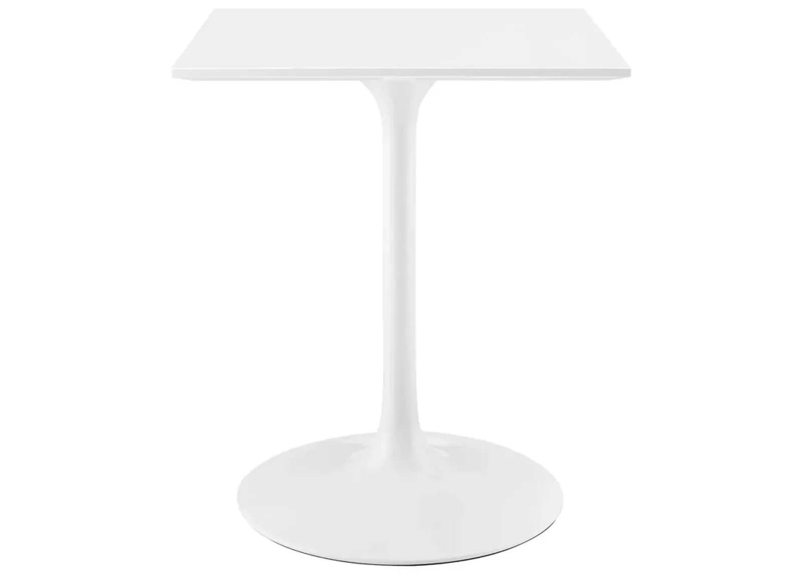 Modway - Lippa 24" Square Wood Top Dining Table White