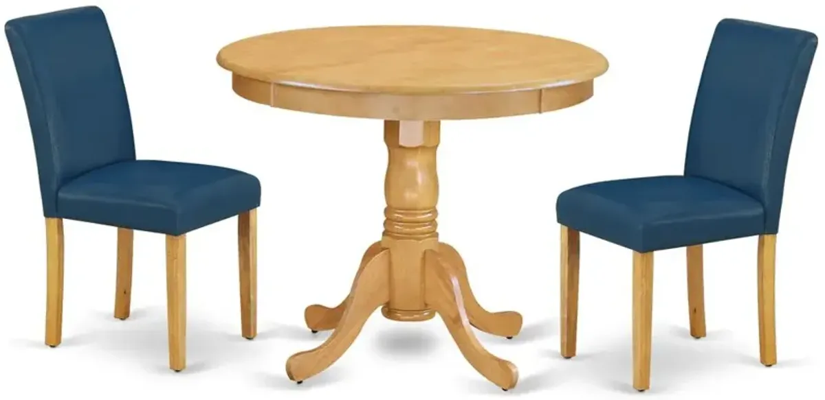 Dining Room Set Oak, ANAB3-OAK-55