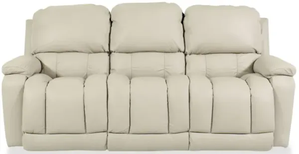 Greyson Ice Leather Power Reclining Sofa with Headrest