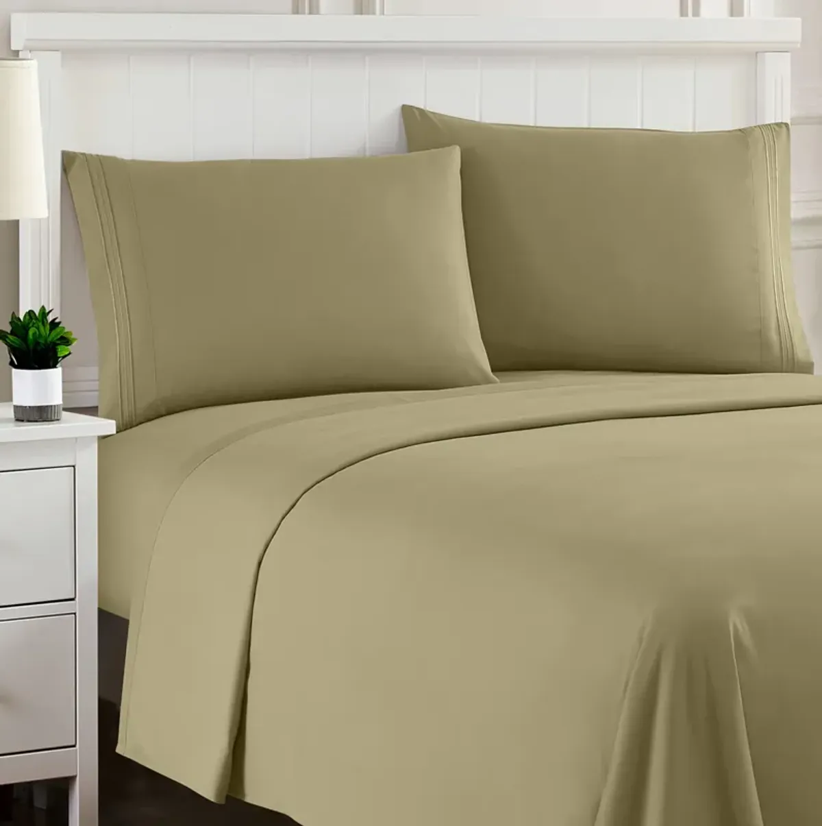 5 Piece Sheet Set, Ultra Soft 1800 Series Collection - Split King, Royal Blue
