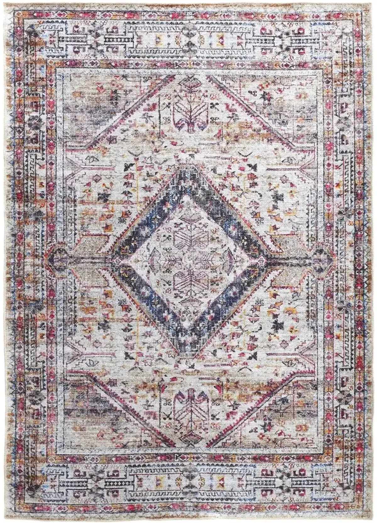 Percy 39AMF Ivory/Red/Pink 7'10" x 9'10" Rug