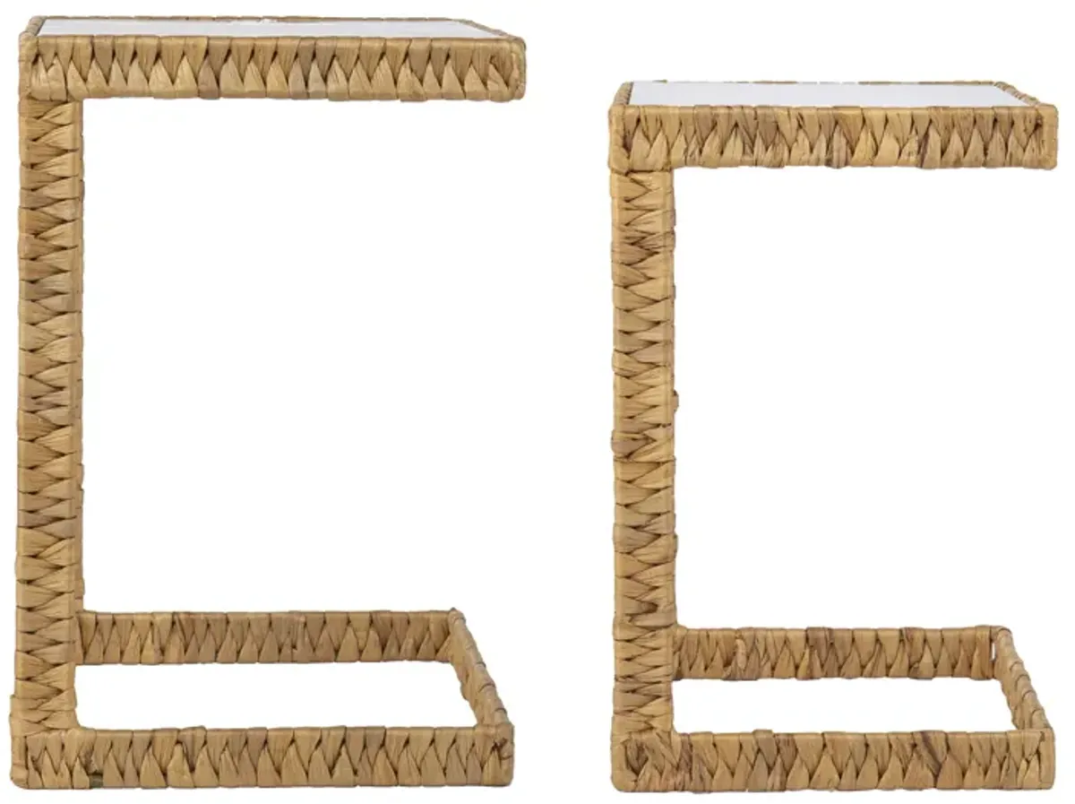 Ismaya Water Hyacinth C Tables 2pc Set