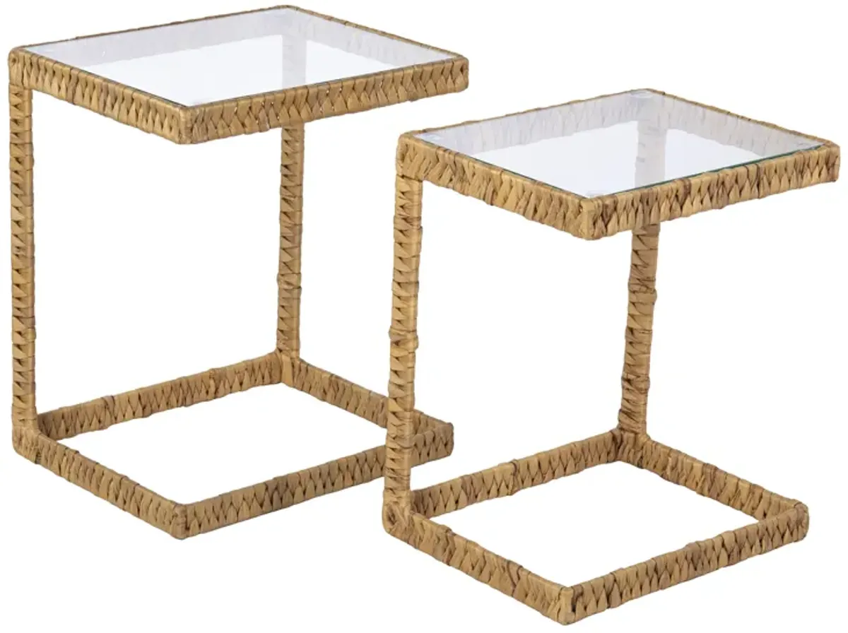 Ismaya Water Hyacinth C Tables 2pc Set