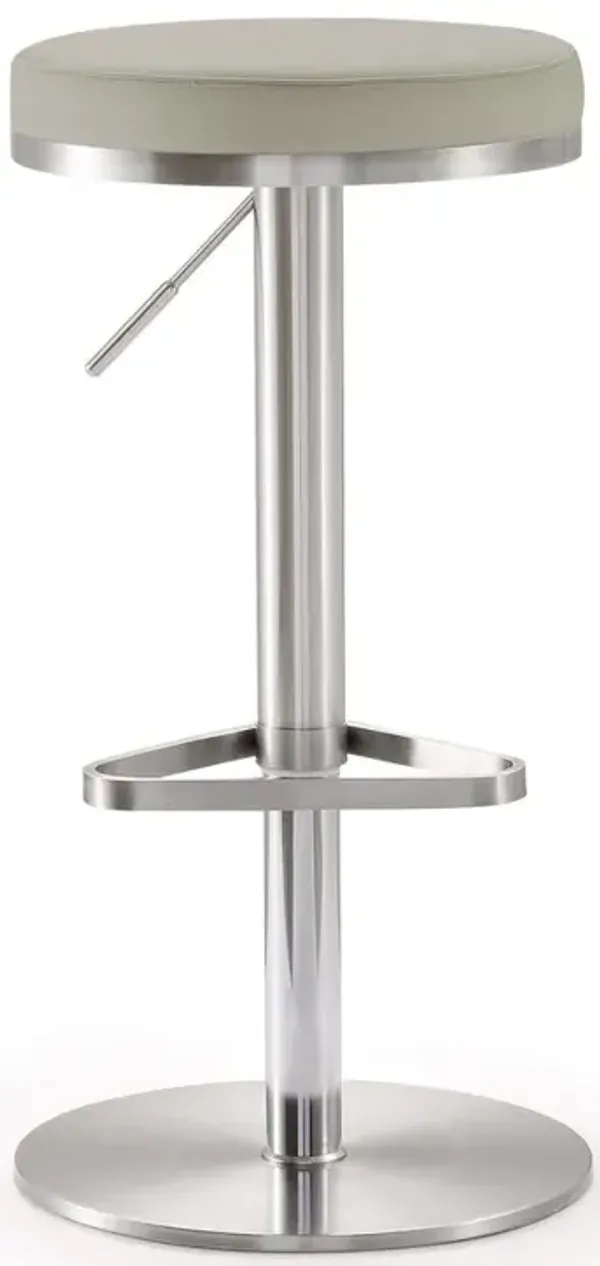 Belen Kox Contemporary Adjustable Steel Barstool (Light Grey), Belen Kox