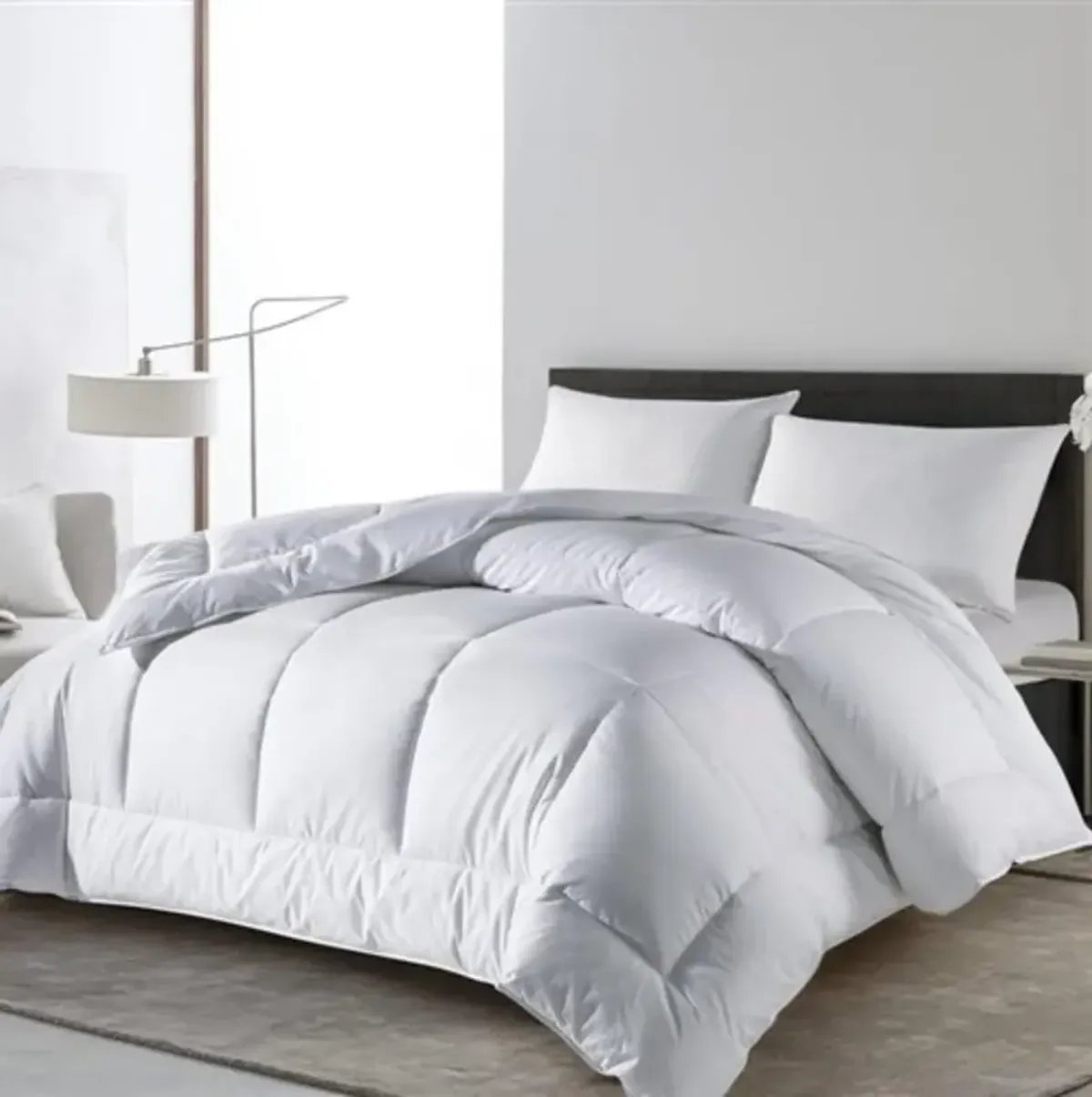 Hivvago Queen Size All Seasons Soft White Polyester Down Alternative Comforter