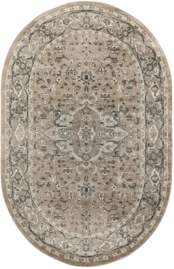 Quarry QUA05 Beige/Gray 5'3" x 7'3" Rug