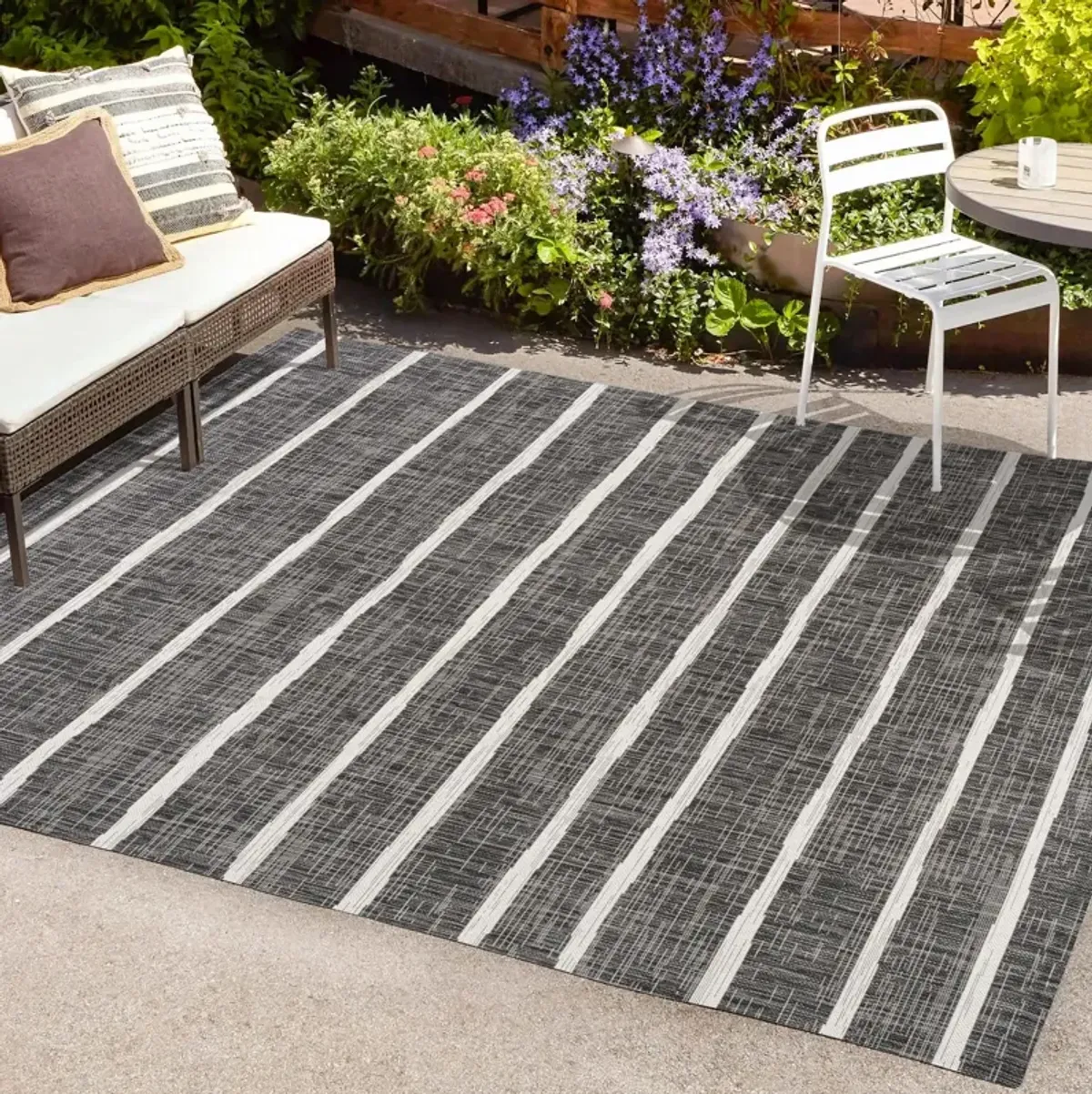 Colonia Berber Stripe Indoor/Outdoor Area Rug