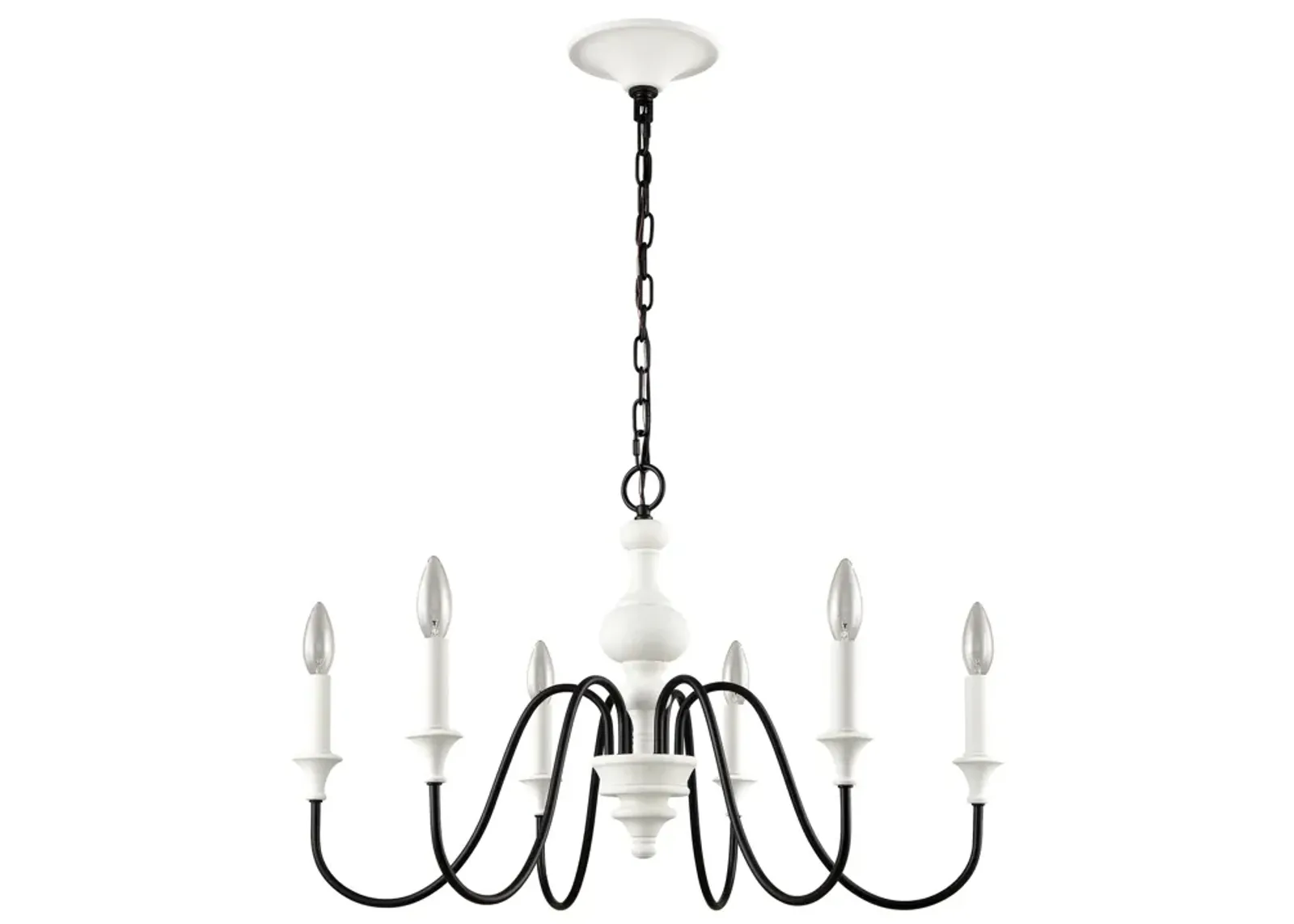 Val De Loire White Chandelier