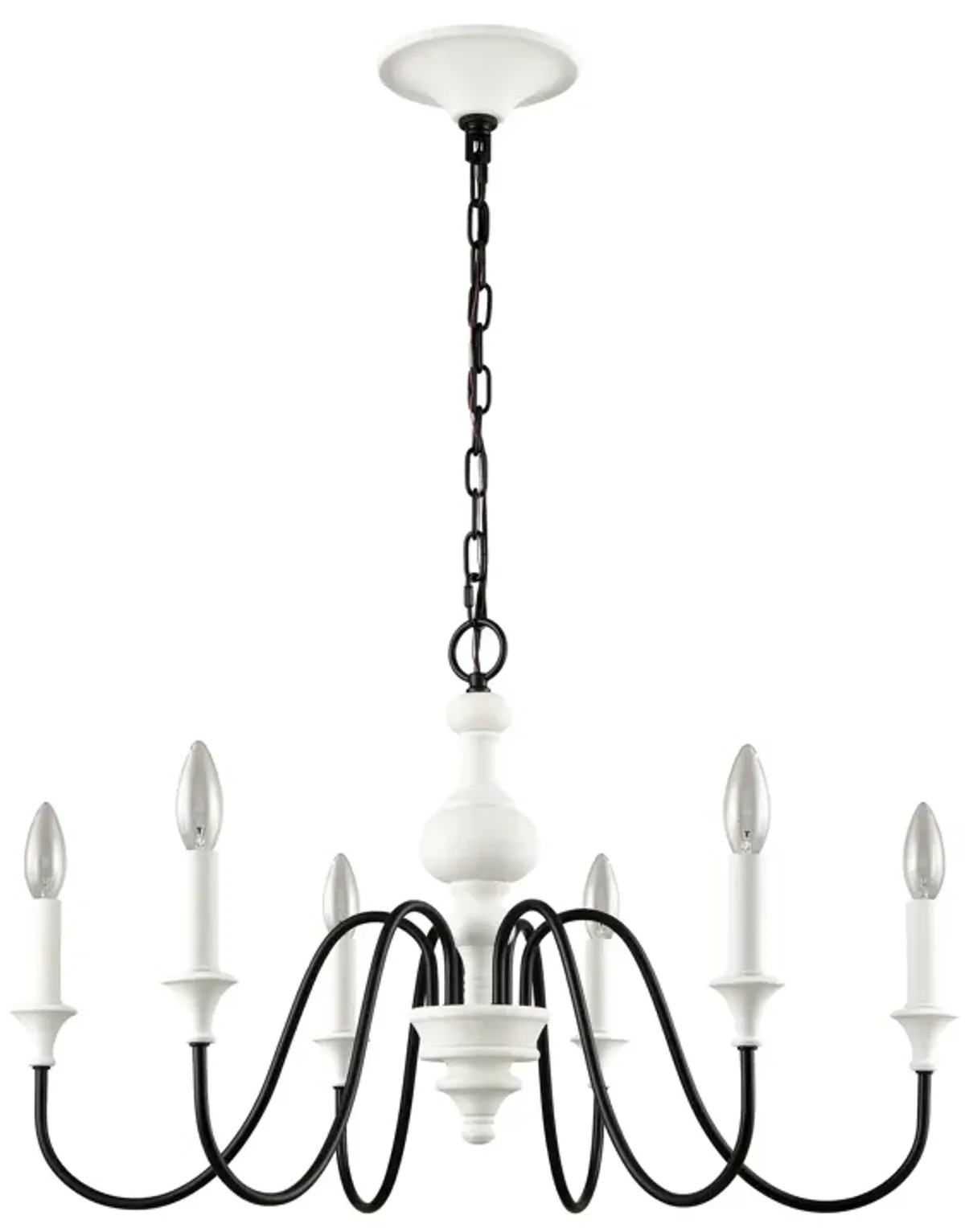 Val De Loire White Chandelier