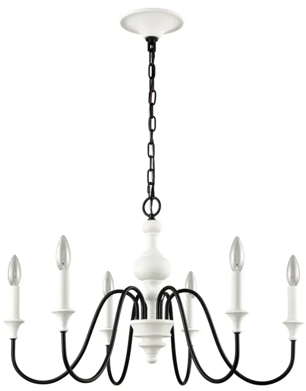 Val De Loire White Chandelier