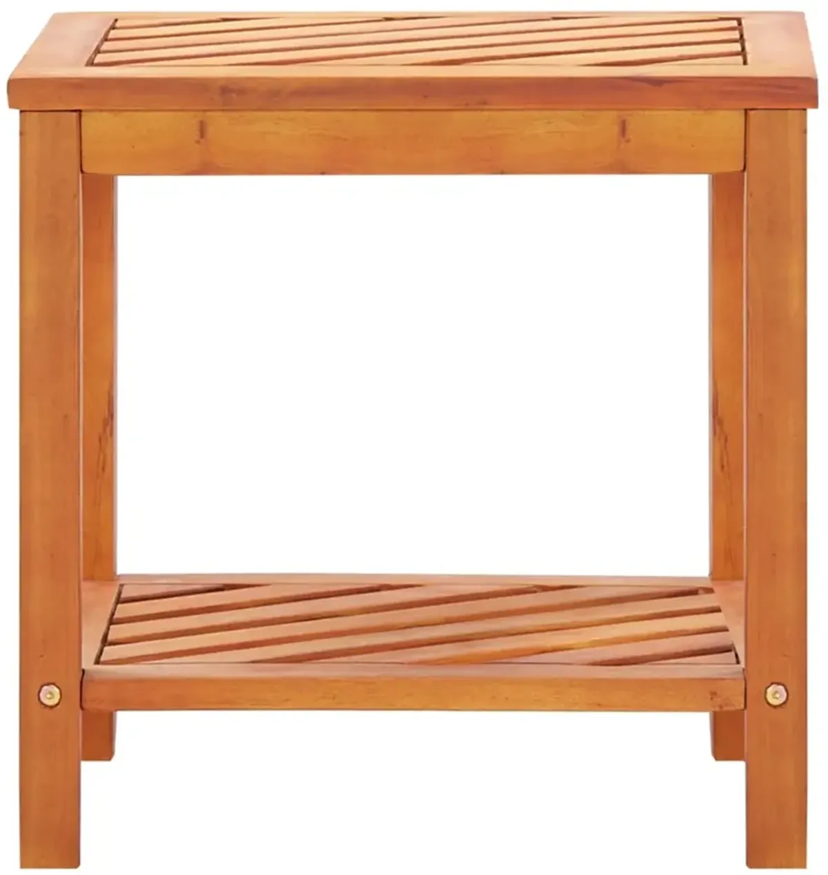 vidaXL Side Table Solid Acacia Wood 17.7"x13"x17.7"