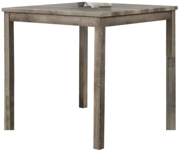 Vitaliya 36" Antique Natural Oak Square Counter Height Table