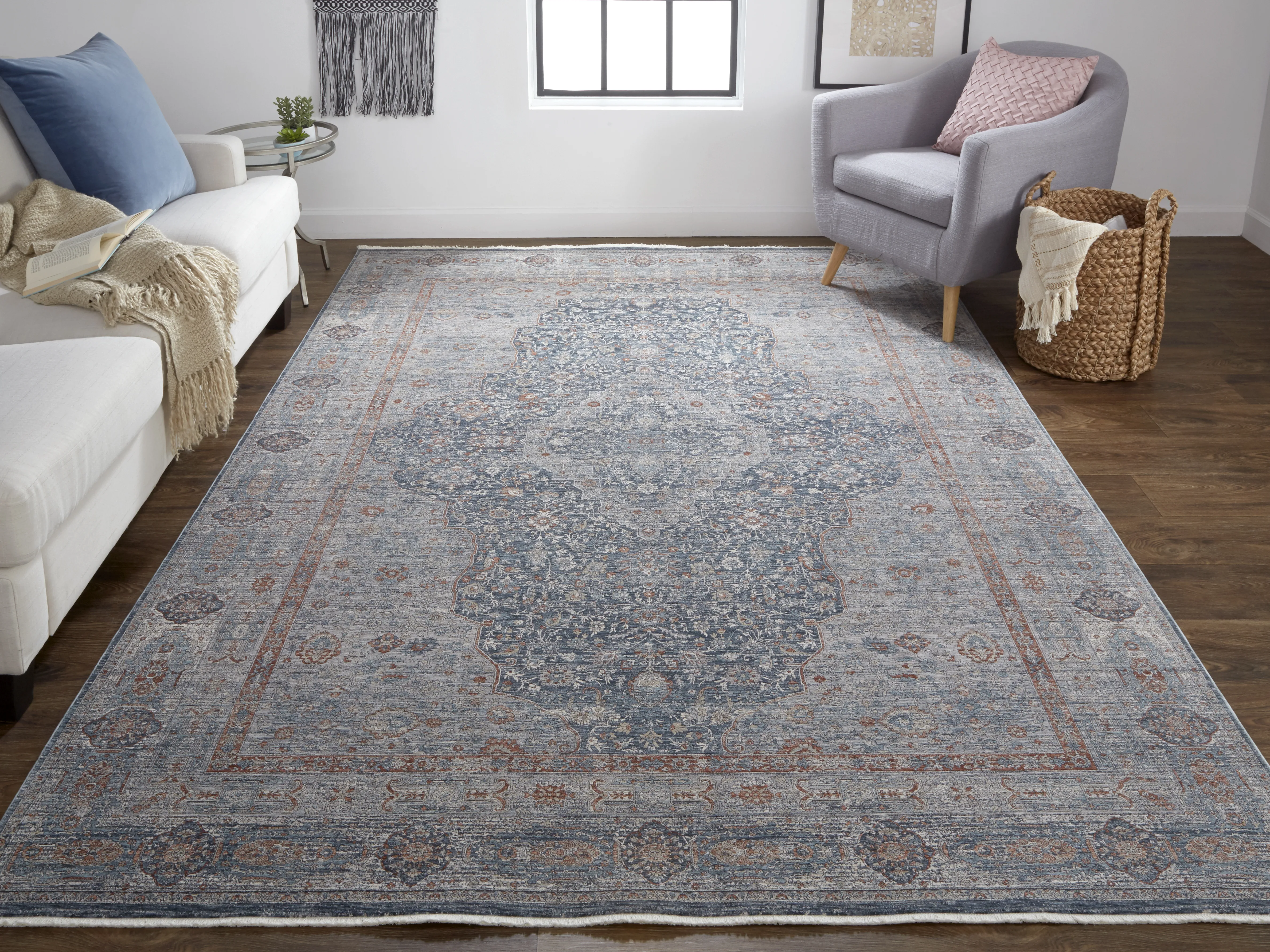 Marquette 3778F Gray/Blue/Red 9'6" x 12'7" Rug