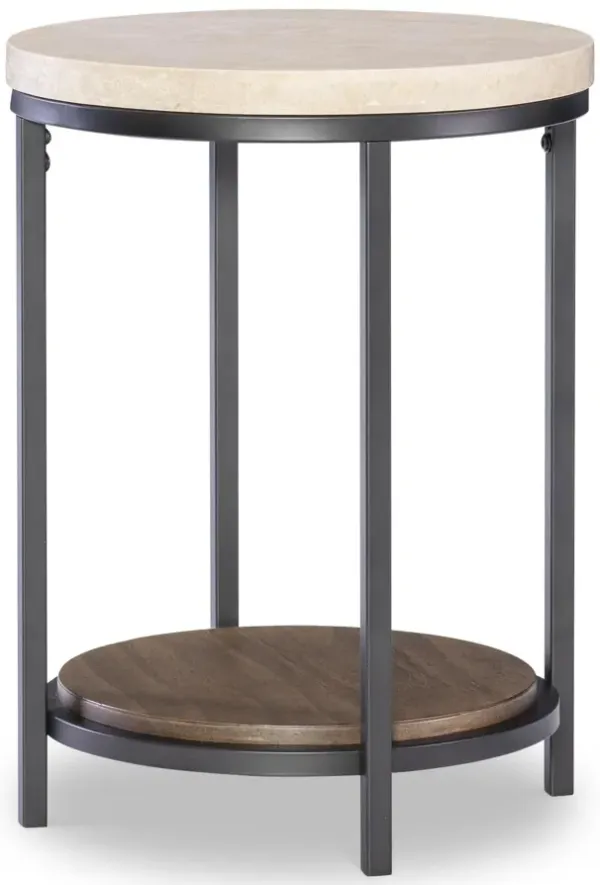 Artisan's Place Round Metal End Table