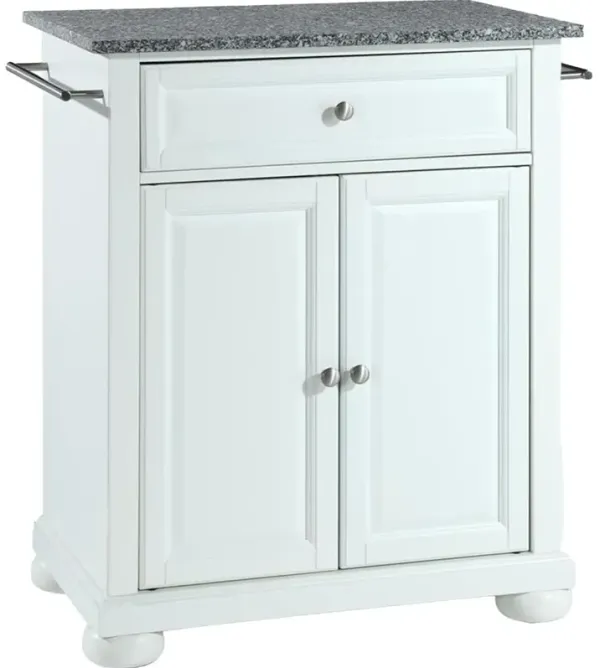 Alexandria Granite Top Portable Kitchen Island/Cart