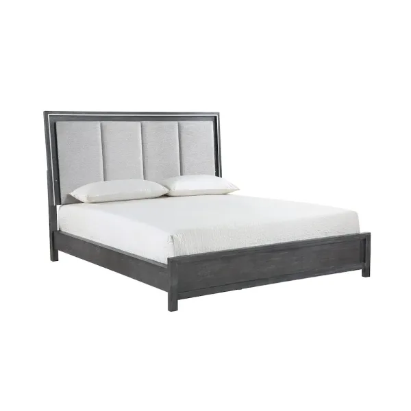 New Classic Furniture Odessa Wood California King Bed, Charcoal Gray