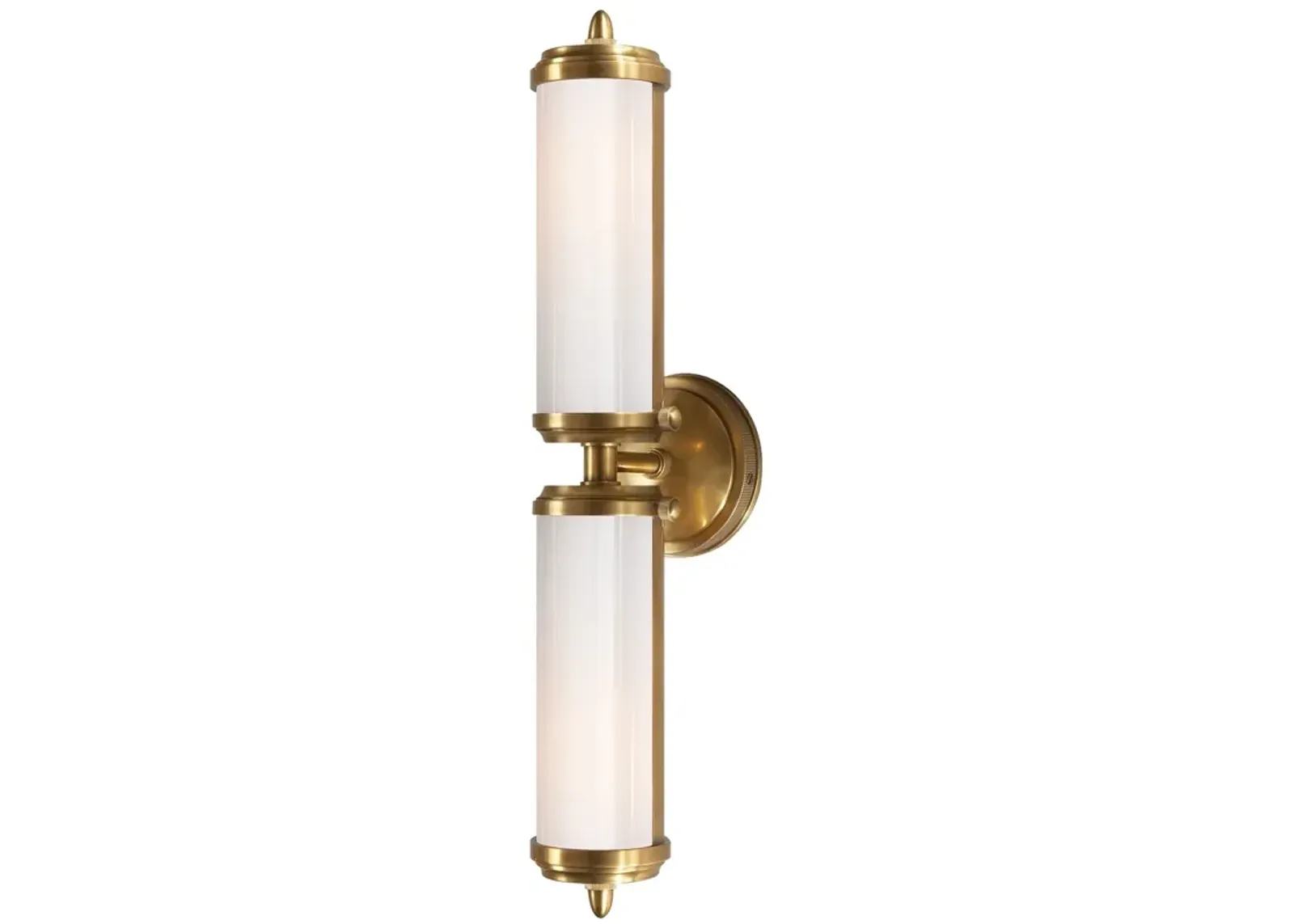 Merchant Double Bath Light in Antique Brass