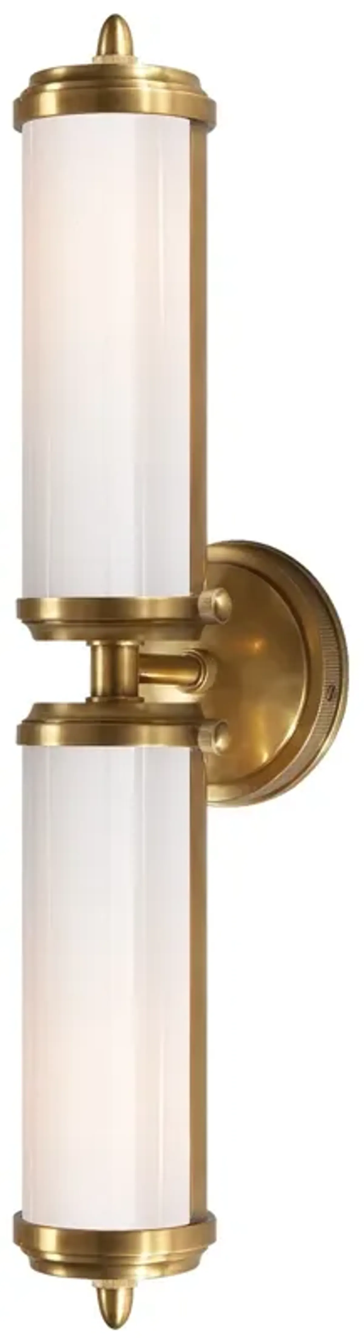 Merchant Double Bath Light in Antique Brass