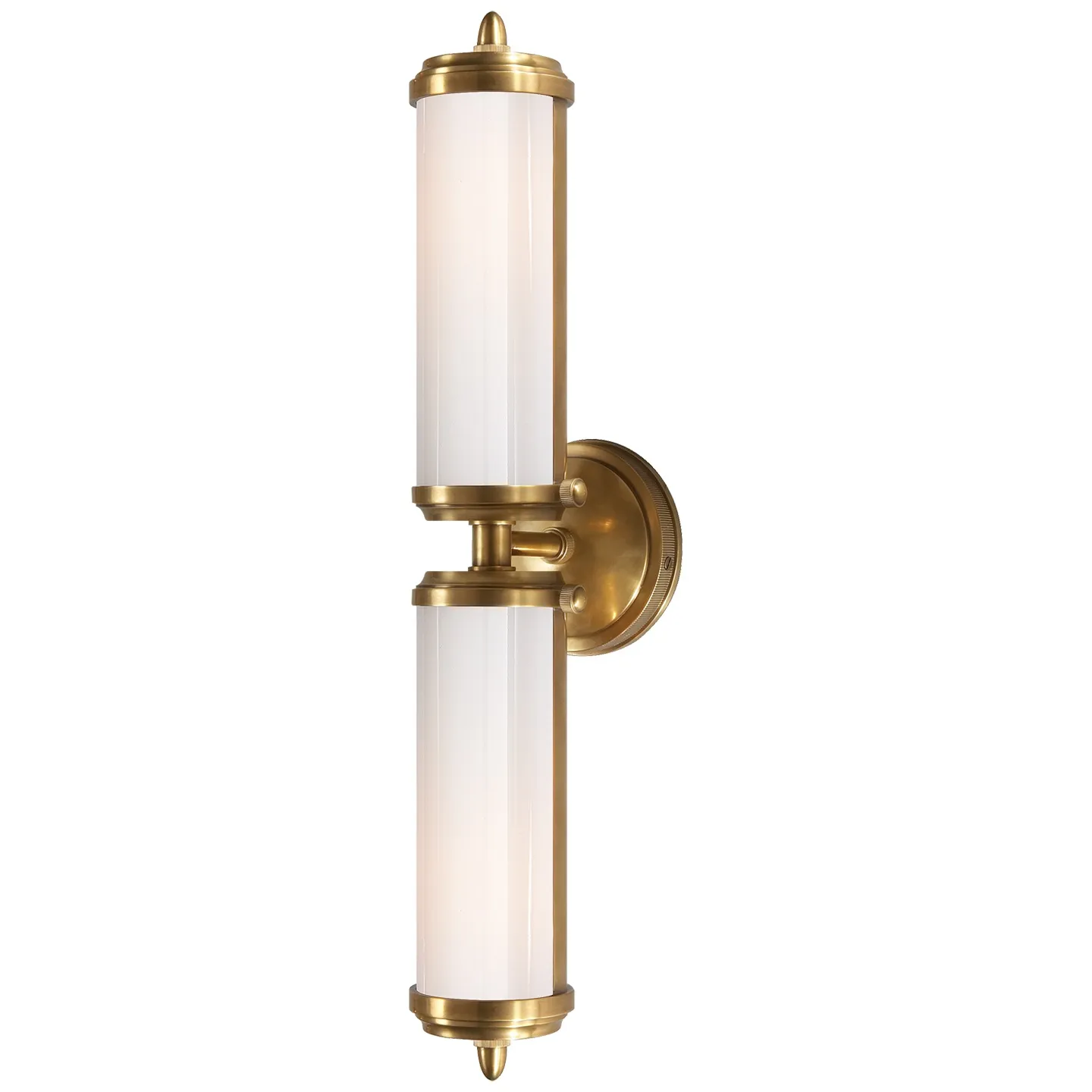 Merchant Double Bath Light in Antique Brass