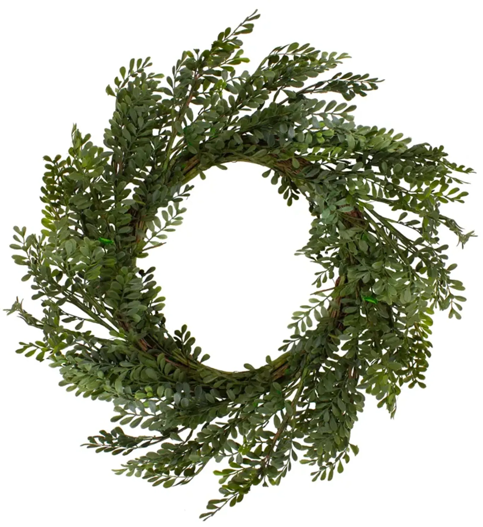 32" Mixed Greens Lush Boxwood Artificial Wreath - Unlit