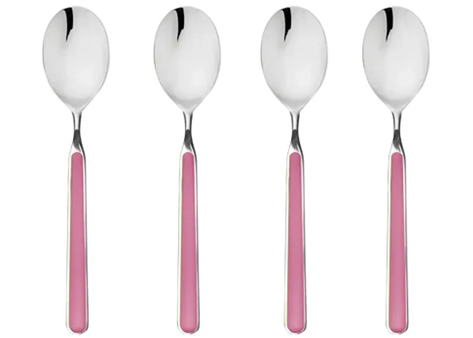 Fantasia 4-Piece Coffee Spoon Set in Pink