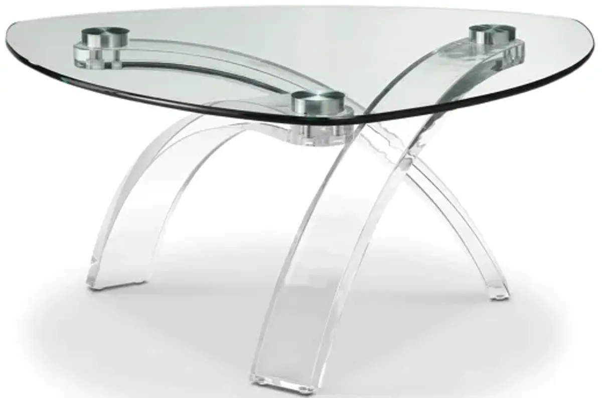 Cassius Pie Shaped Cocktail Table