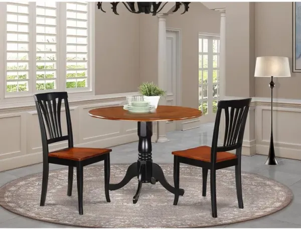 3 Pc Kitchen nook Dining set-Kitchen Table and 2 Kitchen Chairs