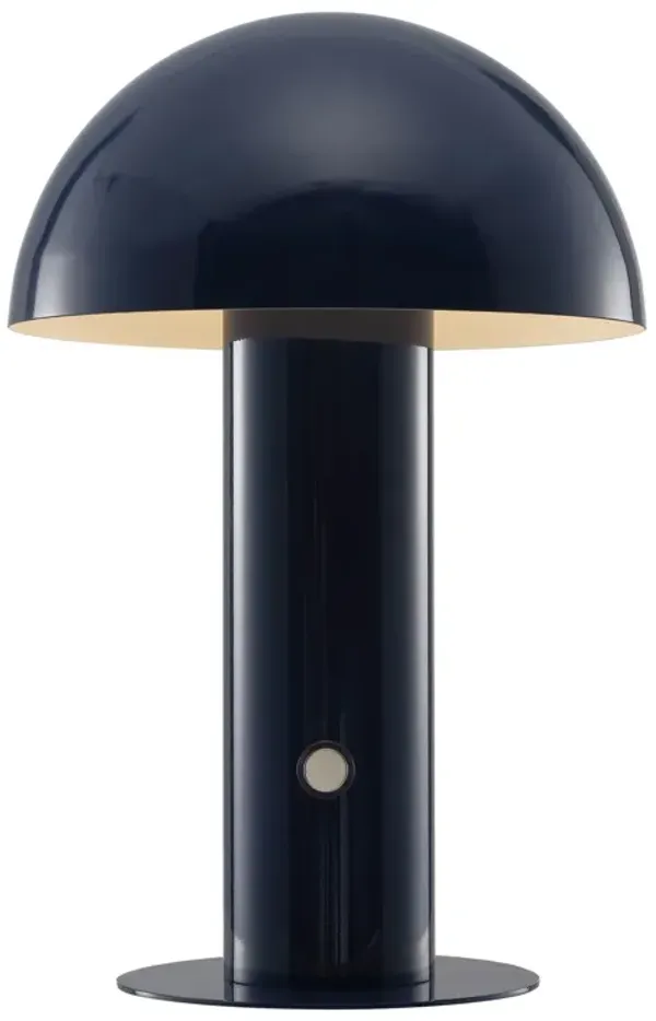 Boletus Contemporary Bohemian Rechargeablecordless Iron Integrated LED Mushroom Table Lamp