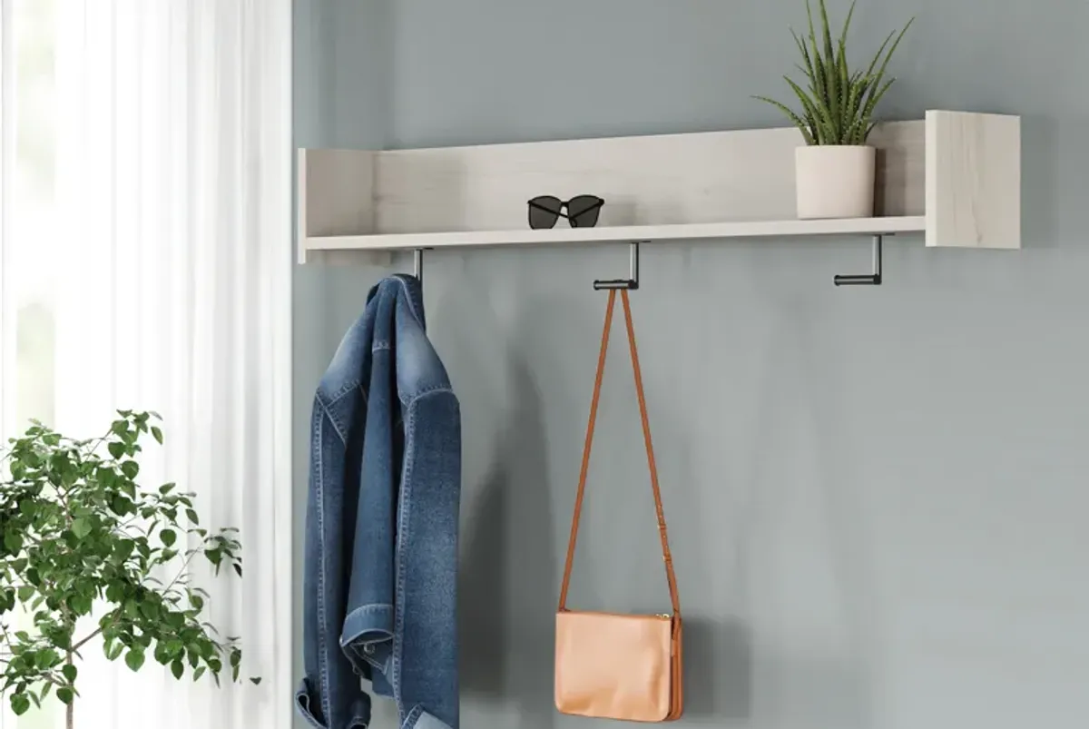 Socalle Wall Mounted Coat Rack w/Shelf