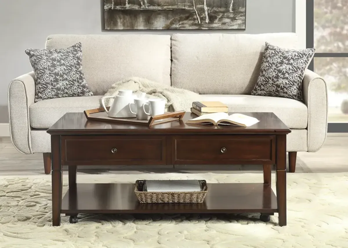 ACME Malachi Coffee Table w/Lift Top, Walnut