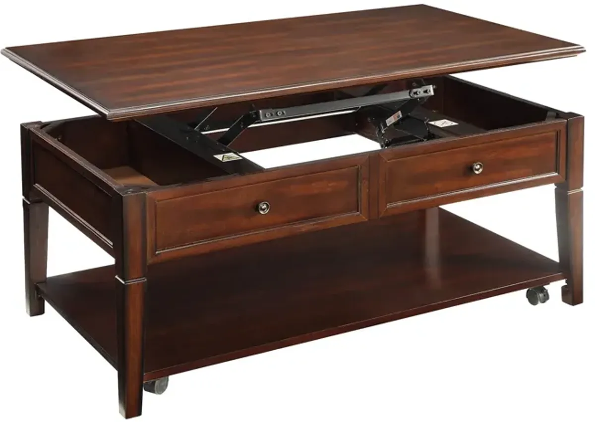 ACME Malachi Coffee Table w/Lift Top, Walnut