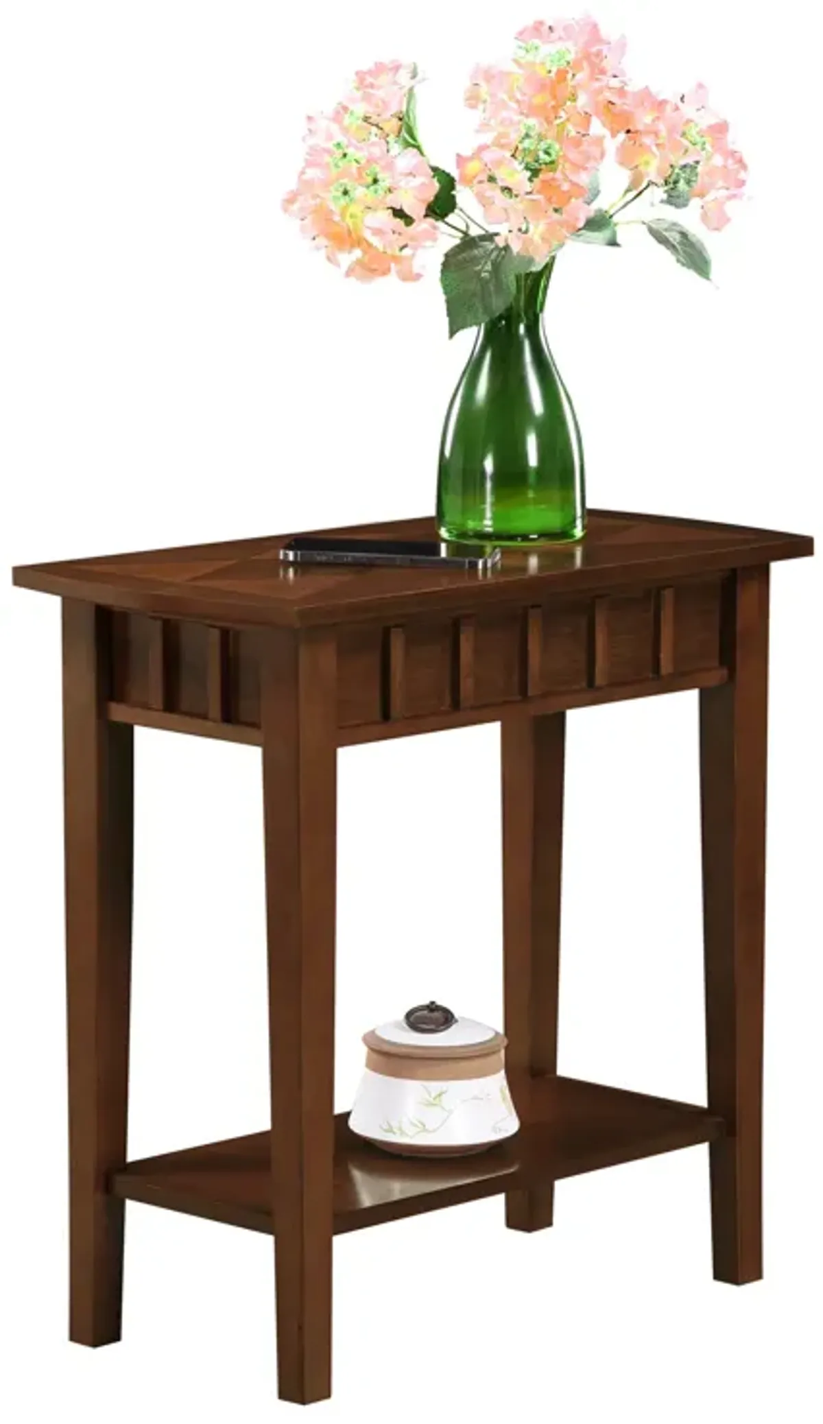 Convenience Concepts Dennis End Table with Shelf, Espresso