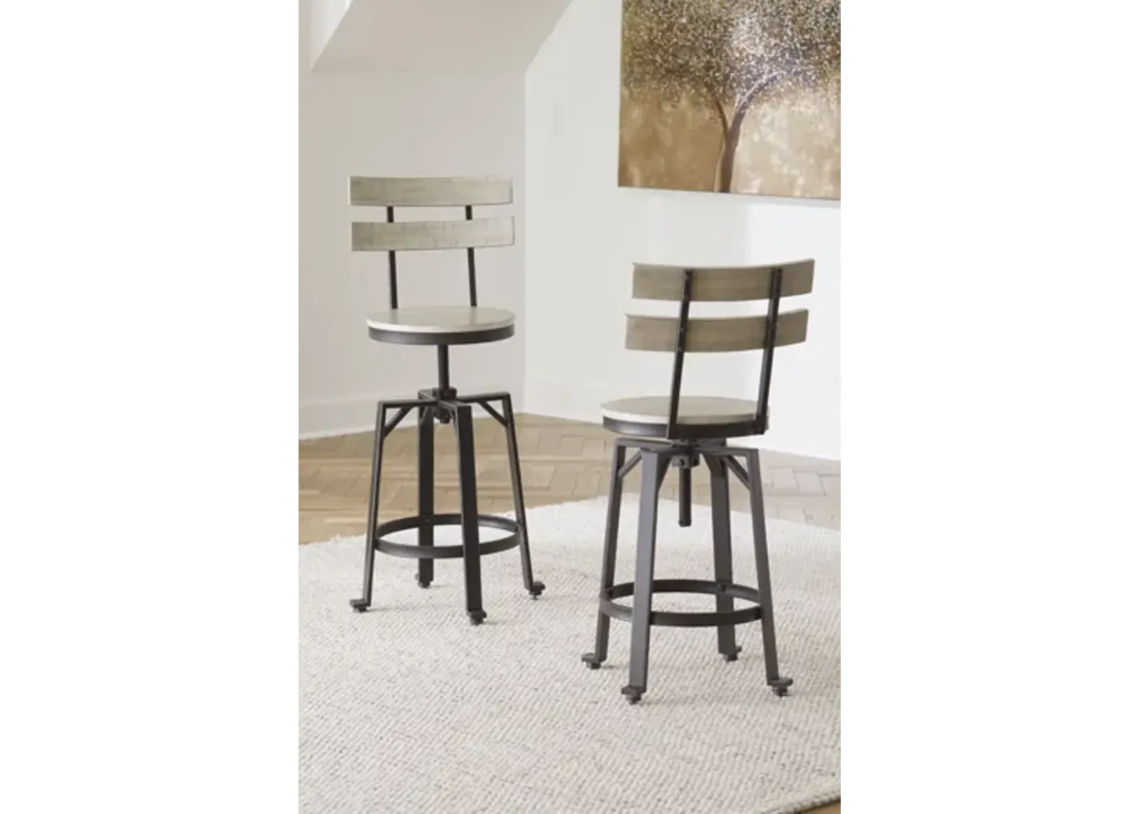 Karisslyn Swivel Barstool (Set of 2)