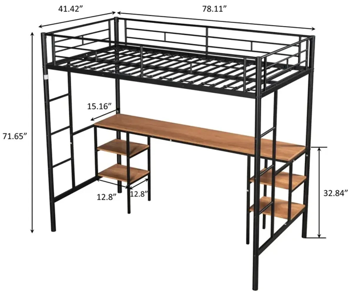 Loft Bed With Table