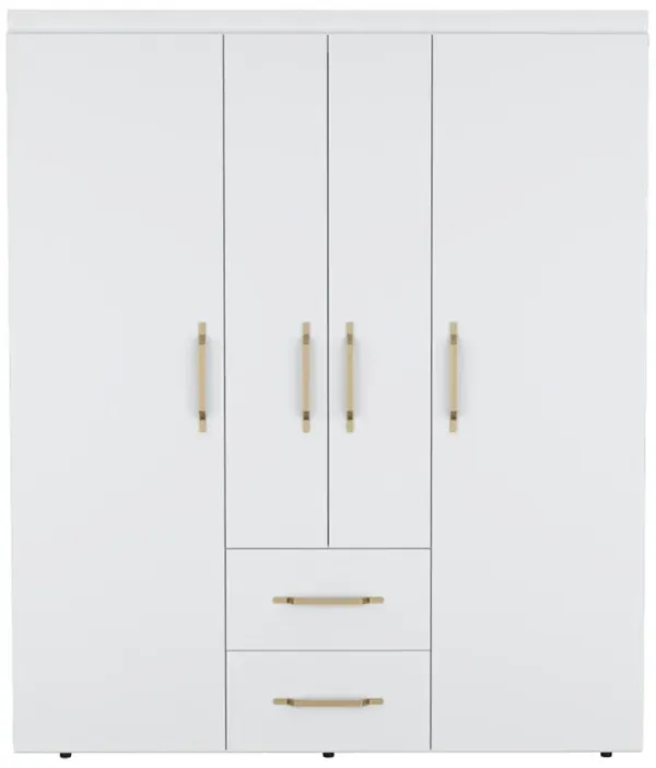 Armoire Elma, Bedroom, White