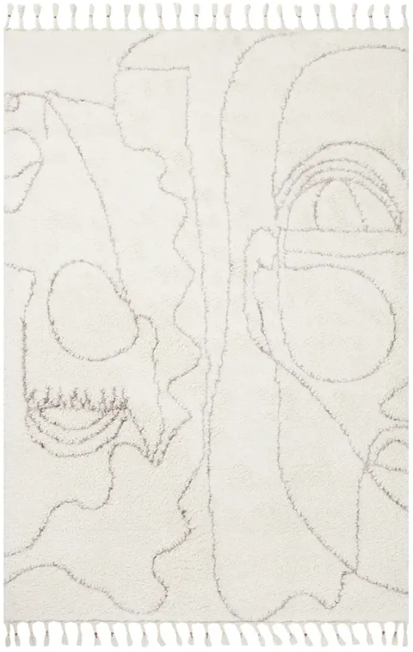 Ronnie RON04 Ivory/Natural 3'6" x 5'6" Rug