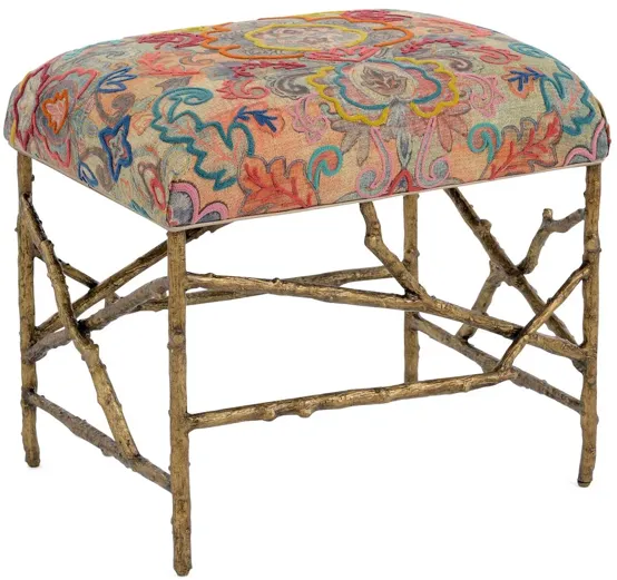 Branch-Style Base Multicolor Ottoman