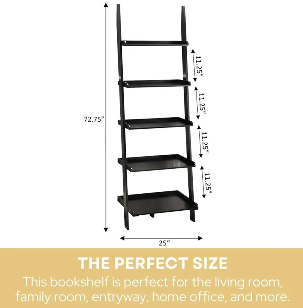 Convience Concept, Inc. American Heritage Bookshelf Ladder