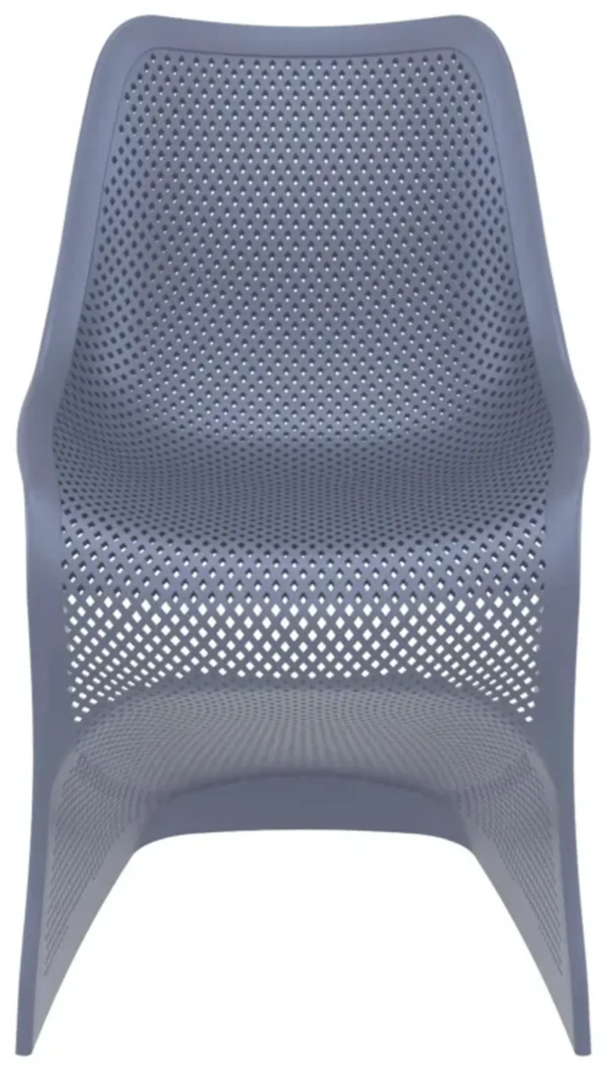 33.5" White Outdoor Patio Dining Chair