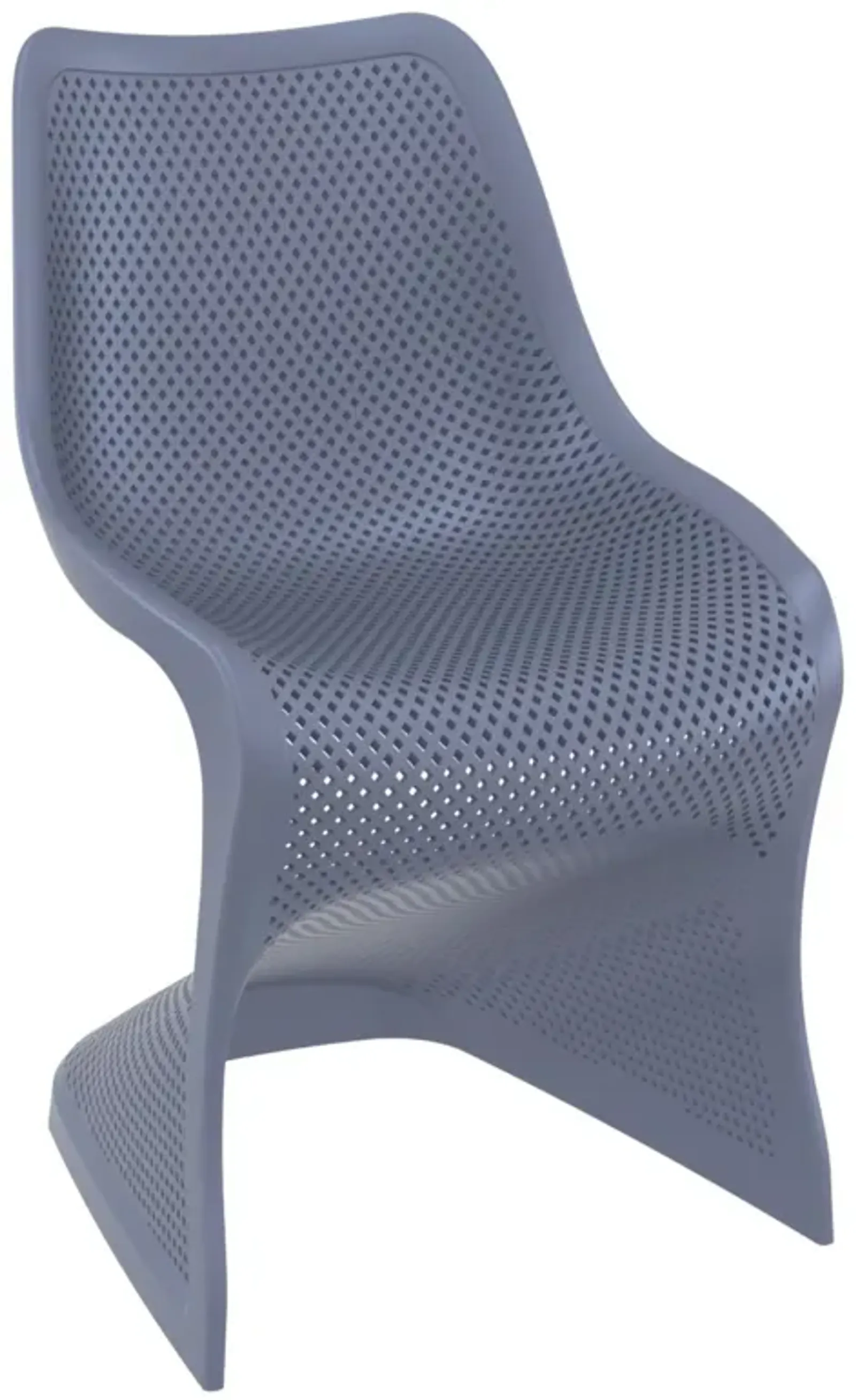 33.5" White Outdoor Patio Dining Chair