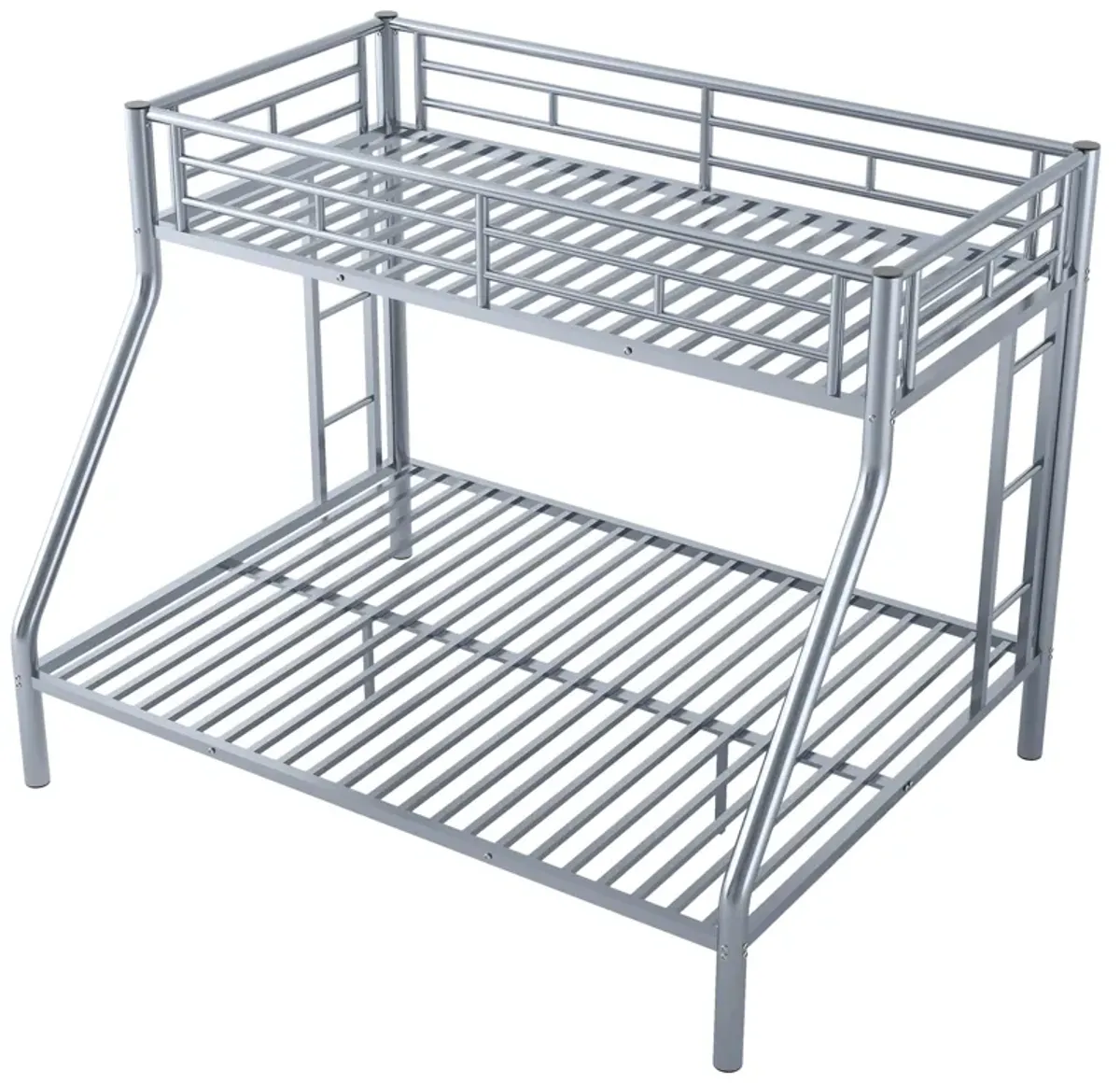 Merax Metal Bunk Bed with Ladders and Guardrails