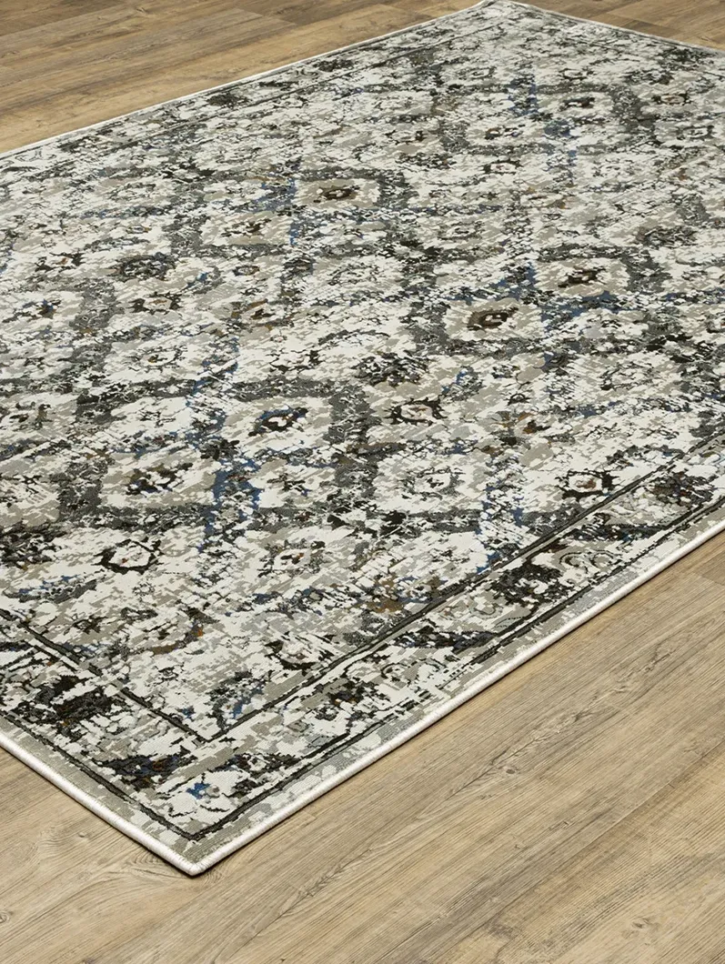 Gemini 2'3" x 7'6" Charcoal Rug