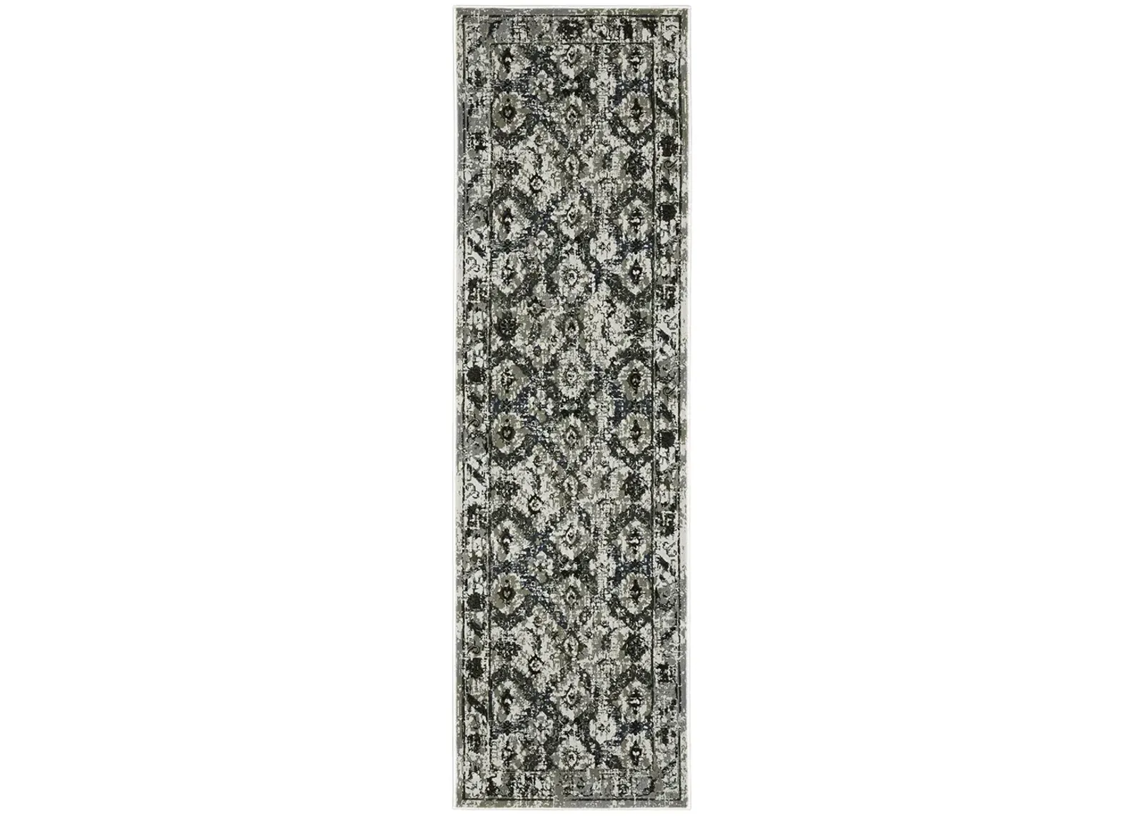 Gemini 2'3" x 7'6" Charcoal Rug