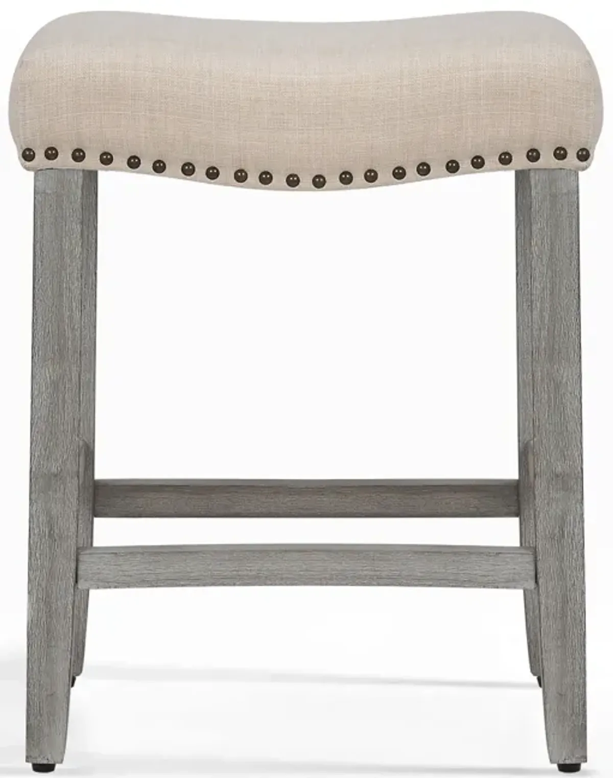 WestinTrends 24" Upholstered Saddle Seat Counter Stool