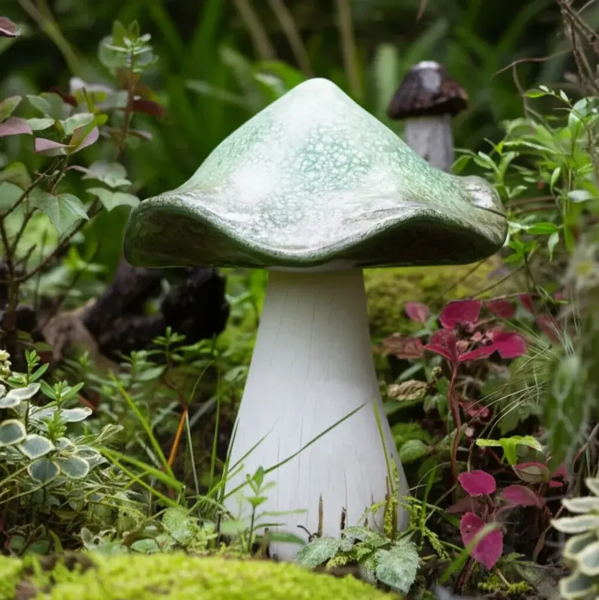 Mushroom Garden Statue